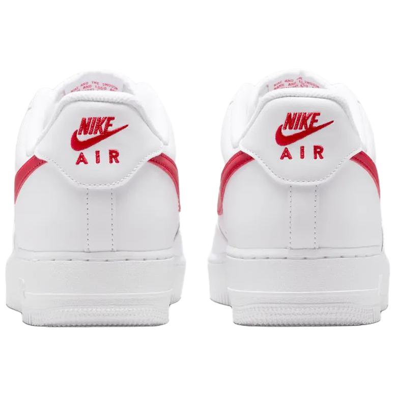 Nike Air Force 1 07 Comfortabele Pasvorm Ademende Ondersteuning Sneakers Heren Sneakers Wit Rood FJ4146133