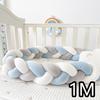 1M/2M/3M/4M  Baby Crib Bumper Protector Bed Braid Knot Cushion for Infant Kids Shares Toddler Baby Bed Bumpers in Crib Newborn