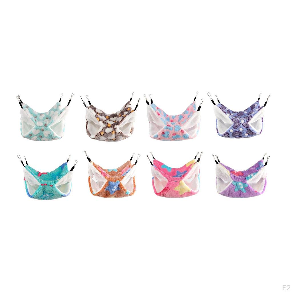 Hamster Hammock Bed Bedding Double Layer Nest for Small Pet Squirrel Ferret