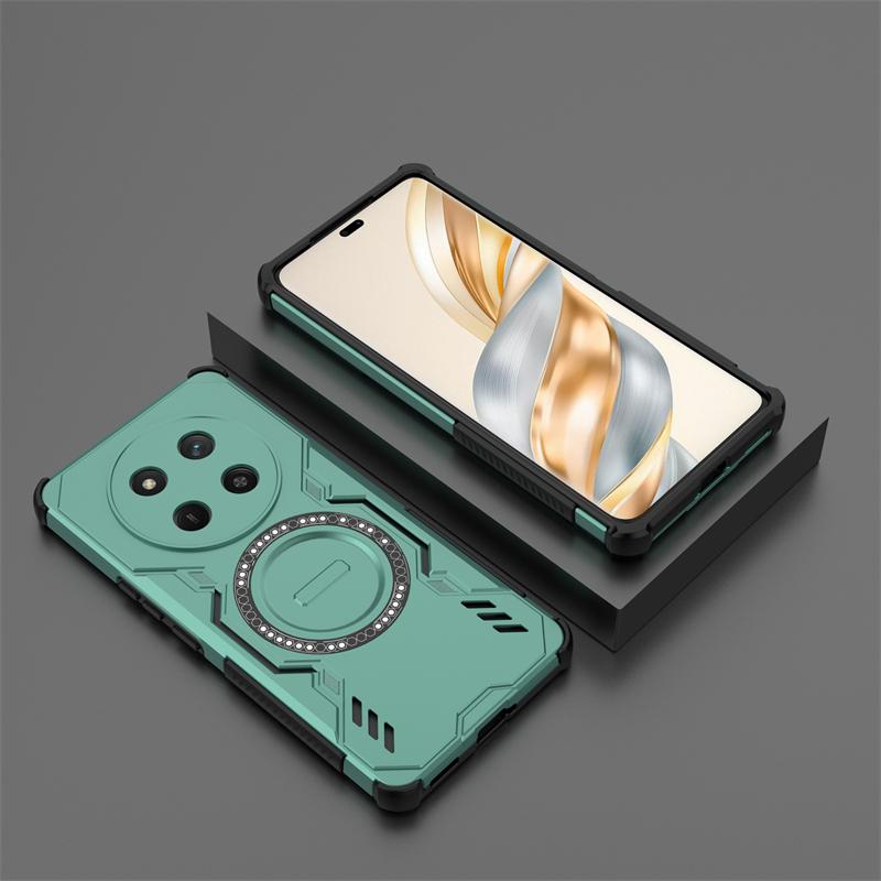 Armor Case For Honor Magic 7 Lite Magnetic Adsorption Wireless Charge Cover Honor Magic7 6 Lite Case For Honor Magic 7 Lite Case