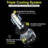 2 st Minibilsljus H4 CSP LED H7 18000LM H11 LED-lampa för bilstrålkastarlampor H1 H8 9005 9006 HB3 HB4 9012 Hir2 Dimljus 6500K 4300K 7500K 12V