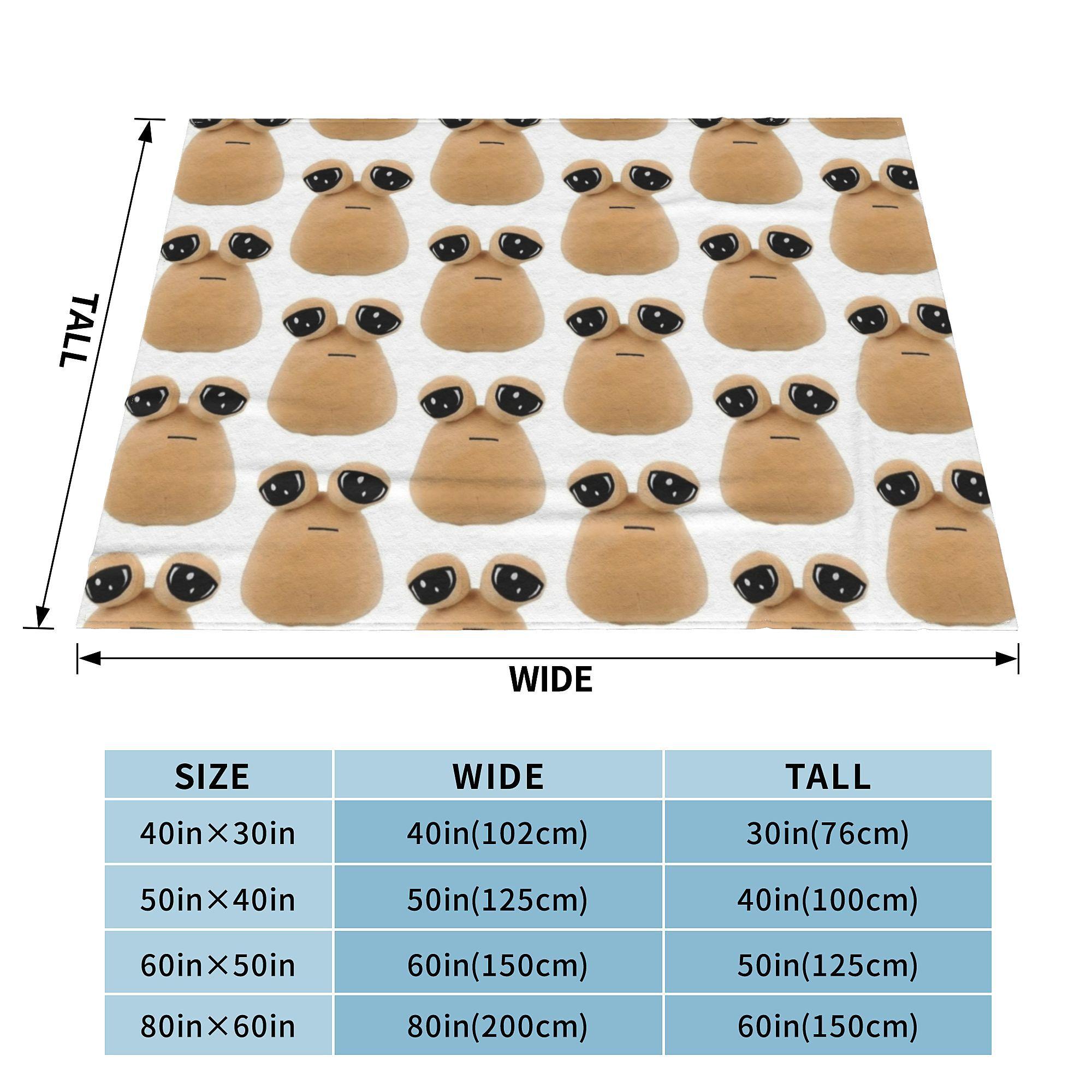 Мой питомец инопланетянин Пу Одеяло Милое мультяшное фланелевое Забавное мягкое Одеяло для постельного белья Гостиной Лета 30x40in