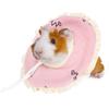 Small Pet Elizabeth Collar Protective Circle Nursing Ring for Guinea Pig Rabbit Sugar Glider Pink L Size
