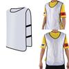 12 pièces Gilets de sport d'extérieur Scrimmage Football Entraînement Respirant Adultes Maillotblanc adulte