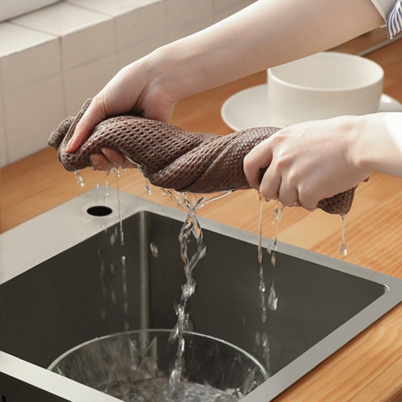 Baumwolltuch, weich, saugfähig, Geschirrtuch, Küchentuch, Wabenmuster, atmungsaktiv, Gesichtswaschtuch, Haushaltsreinigungstuch, Waschlappen