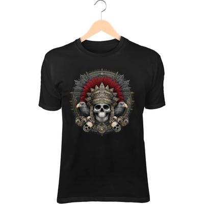 T-Shirt Re Fantasma Teschio – Corona d'Ossa, Armatura Forgiata nell'Anima, Spiriti d'Ombra