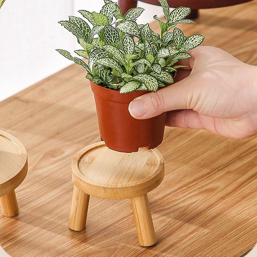 Soucoupe de pot de fleurs jaune rouge Support rond pour plantes Base de bonsaï de haute qualité Maison Bureau