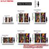2D flat printing 2pcs Curtain Window Curtains Mardi Gras Masks Feathers Digital Printed Polyester Drapes Party Decorations