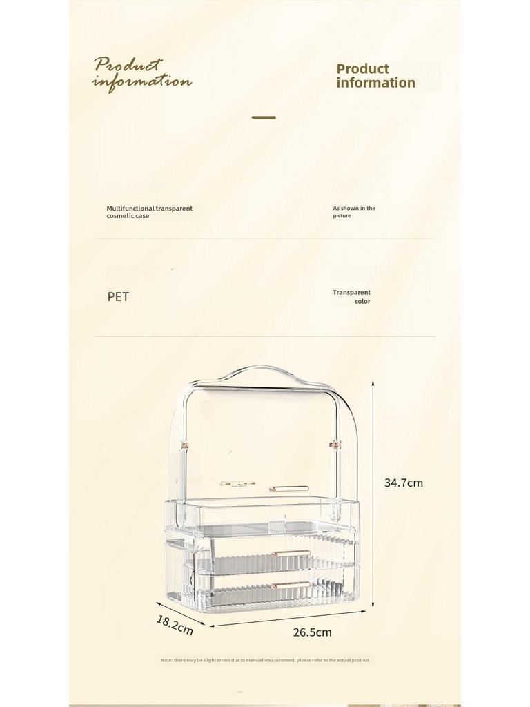 Transparent Bathroom Skincare & Cosmetics Storage Box