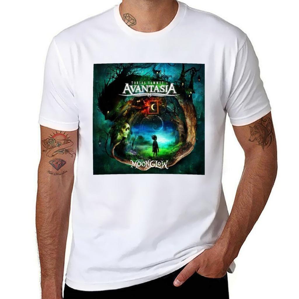 Sammet Moonglow Tobias Tour 2019 Warna Avantasia Tshirt Holiday Lightweight Tshirt