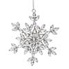 Snowflake Crystal Star Pendant for Christmas Tree 13X12X0.5
