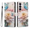 For Samsung Galaxy S26/S26 Pro Case Pattern Print PU Leather Wallet Phone Cover with Wrist Strap
