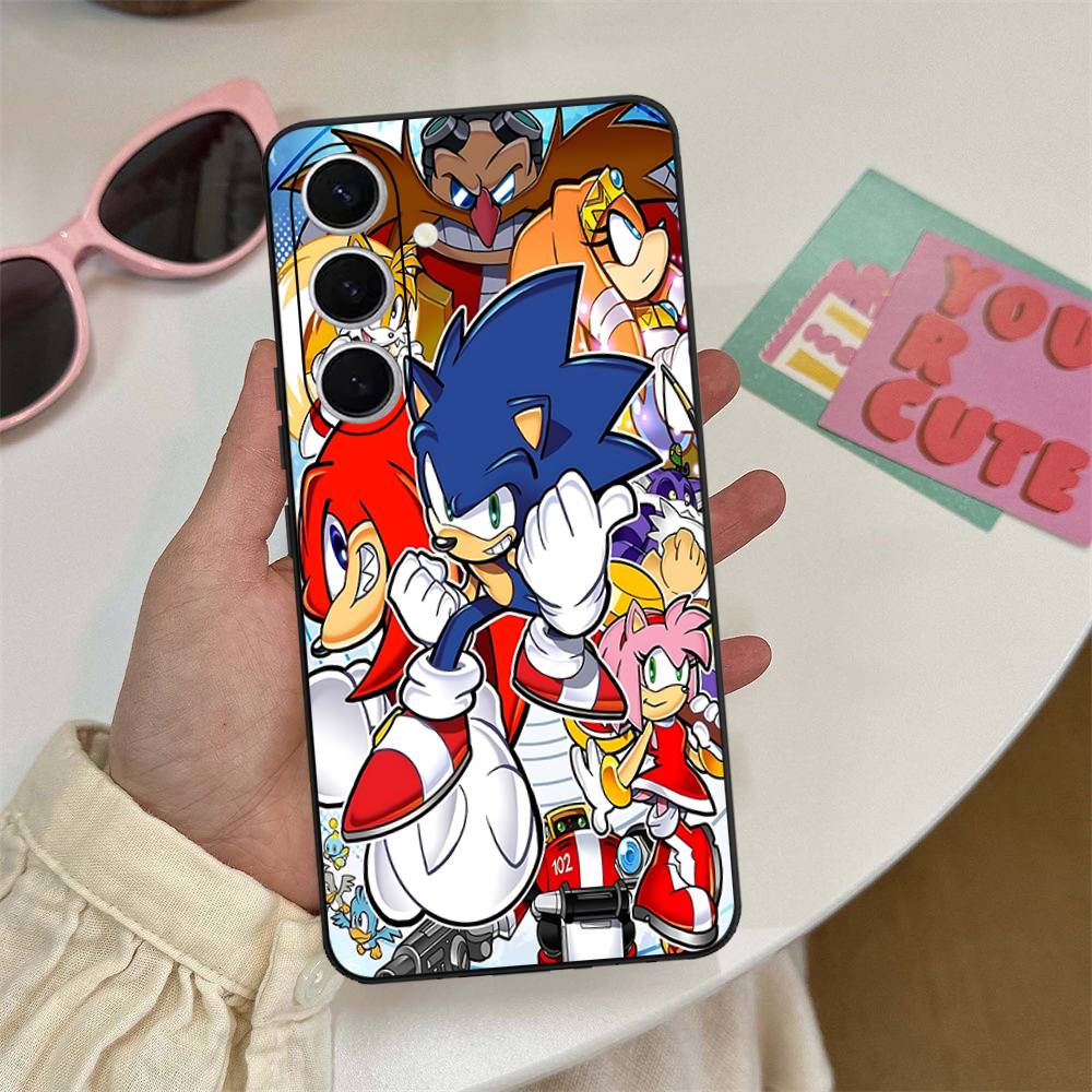 

Anime S-Sonic H-HedgehogES Phone Case For Samsung S 24 Fe 25 Ultra Plus 20 Lite 21 30 22 23 24 22 Ultra 5G Fundas Samsung S20 ULTRA 5G