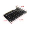 Expansion Card For PCI-E Splitting Or PCI-E RAID For PCI-E 3.0 M.2NVMe SSDs To For PCIe X16 Adapter Controller Expansion Card