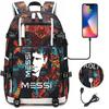 Large Capacity Schoolbag with Shoulder Strap; Student Three-piece Pencil Case Set