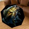 1PC Fish Print Automatic Open/Close Umbrella with Windproof, 8-Rib Sturdy Canopy, Durable Ribs, Fashionable Design, Outdoor Accessory, Fun Prin, Holid