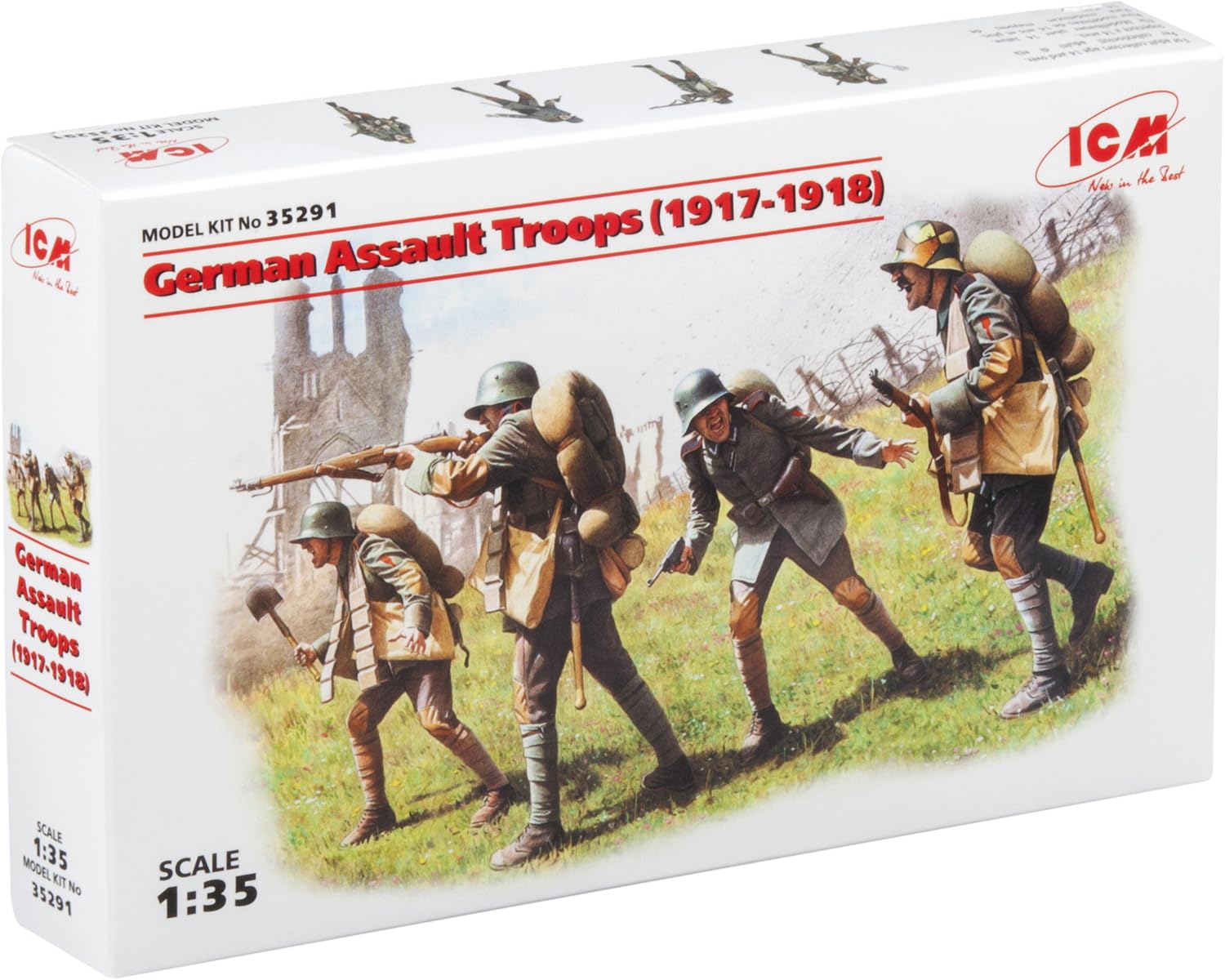 

ICM ICM German Assault Infantry Plastic Model 35291 1/35 1917-1918