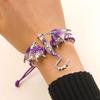 Vintage Hand Woven Dragon Hand Rope Enamel Diamond Inlaid Flying Dragon Jewelry Waterproof for Travel Wear