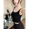 Summer new sweet and spicy wind hollow lace splicing sling vest women's beautiful back design slim and thin versatile top