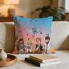 Vintage Anime FFairy Tail Classic Cushion Cover Short plush pillowcase for bed sofa carwashable