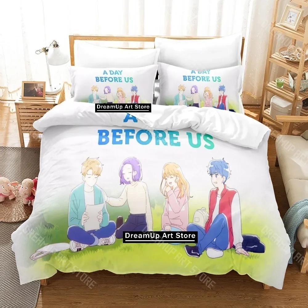 3D Print A Day Before Us Bedding Set Single Twin Full Queen King Size Bed Set Adult Kid Bedroom Duvetcover Sets Print Anime Bed