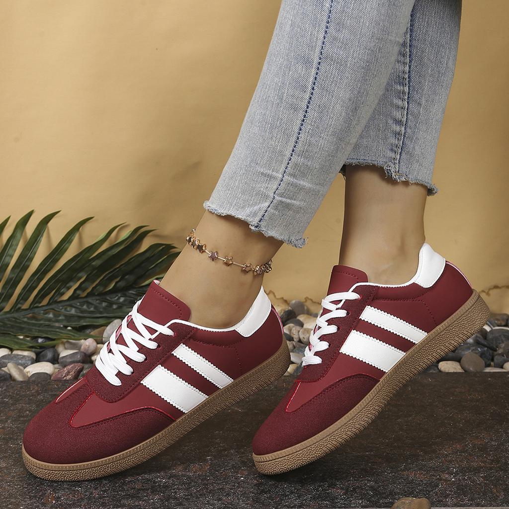 Spring and Autumn Round Head Shallow Mouth Flat Flat Casual Shoes Fashionable New Comfortable Sports Shoes for Women