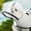 Pet Raincoat Cartoon Dog Rainwear Waterproof Polyester Dog Hooded Raincoat with Reflective Strip Puppy Clothes Summer