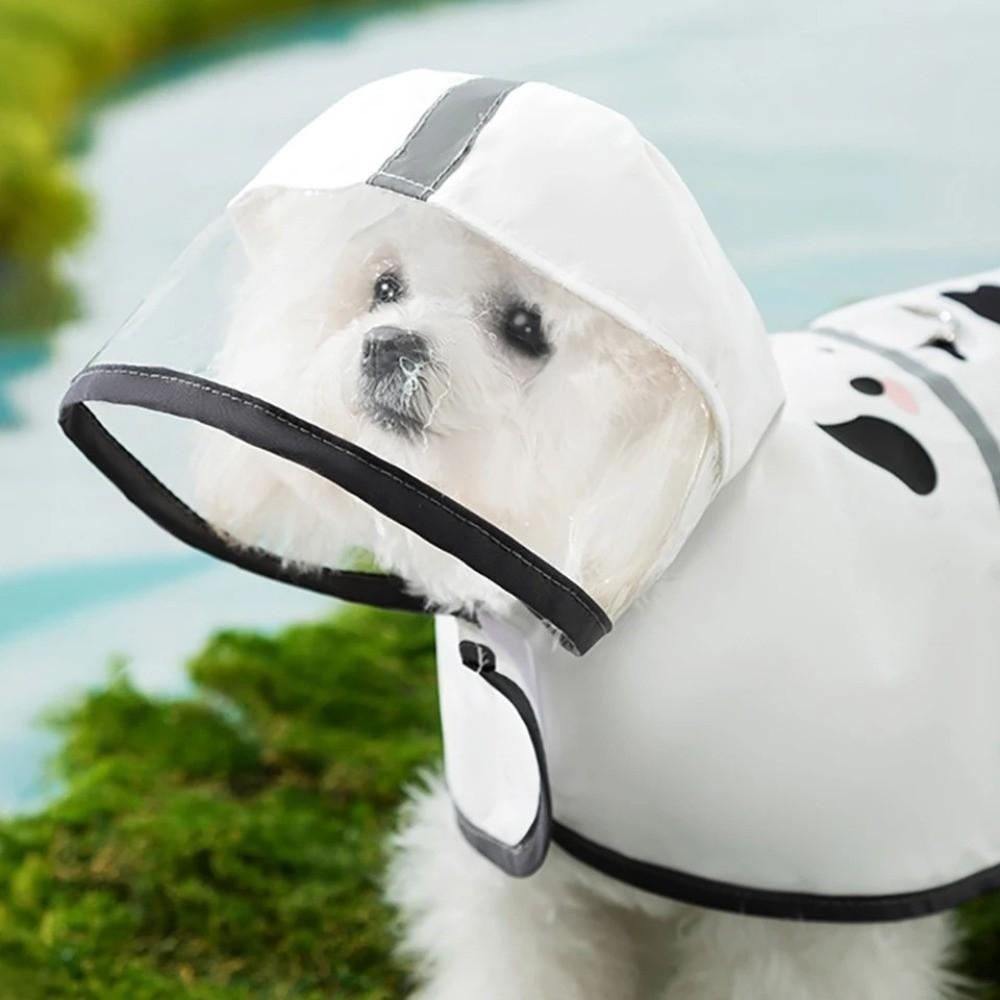 Cartoon Dog Rainwear Waterproof Puppy Clothes Fashion Puppy Rain Cape  Summer