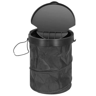 Poubelle de voiture pliante avec couvercle étanche et imperméable poubelle de voiture suspendue lavable portable conteneur à déchets de voiture