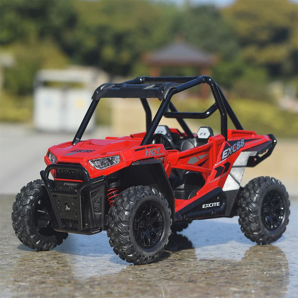 1:24 Stopowy Model Motocykla ATV Diecast Plażowy Terenowy Symulacyjny Model Motocykla Dźwięk i Światło Zabawki dla Dzieci Prezent