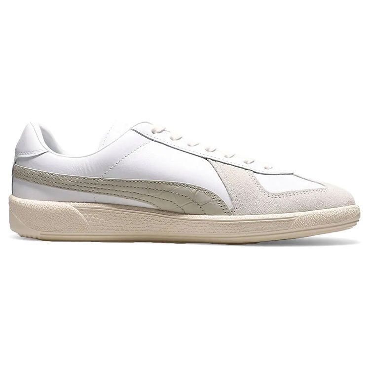 Puma Army Trainer Leather Low Top Sneakers Unisex Sneakers White Gray 384399-01