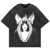 100% Cotton Vintage Washed Melanie Martinez Hades Tshirt Fashion Men The Listening Chamber Event Cool Loose Acid Wash Tee Shirt