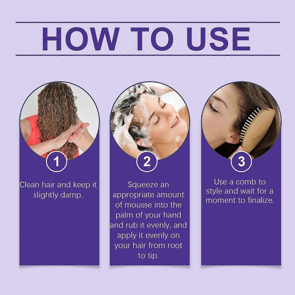 Trasforma i tuoi ricci con la Mousse Volumizzante Schiuma Nutriente, Illuminante e Non Grassa per Capelli Morbidi, Elastici e Senza Crespo 100ml