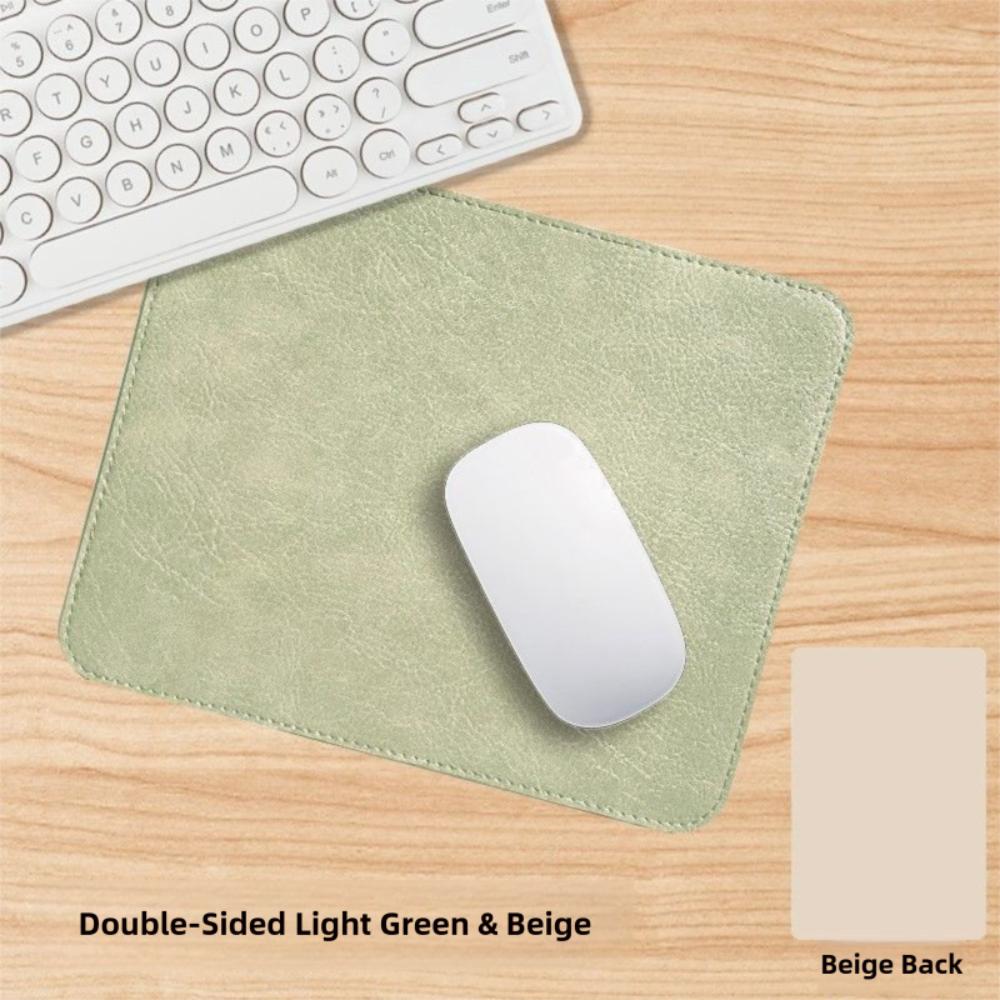 Non-slip Double-sided Mouse Pad Cowhide Leather Texture Mousepad High Quality Mice Mat Students