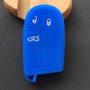 Slicone Car Key Cover Case Key Chain Protector For Jeep Grand Cherokee for Chrysler 300C Renegade for Fiat Freemont 2018