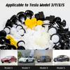 70 Stück Tesla Clips Tesla Stoßstange Kotflügelverkleidung Drucknieten Befestigung Nieten Clips, 20 Beliebte Größen Tesla Befestigungselemente Tesla Clip Tesla Nieten Für Tesla