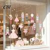 Pink Nutcracker Pendants 10/20/30Pcs Wooden Christmas Ornaments, Watercolor Hanging Decor with Girl Gift Ideas Ballerina, Horse & Mouse King Designs,