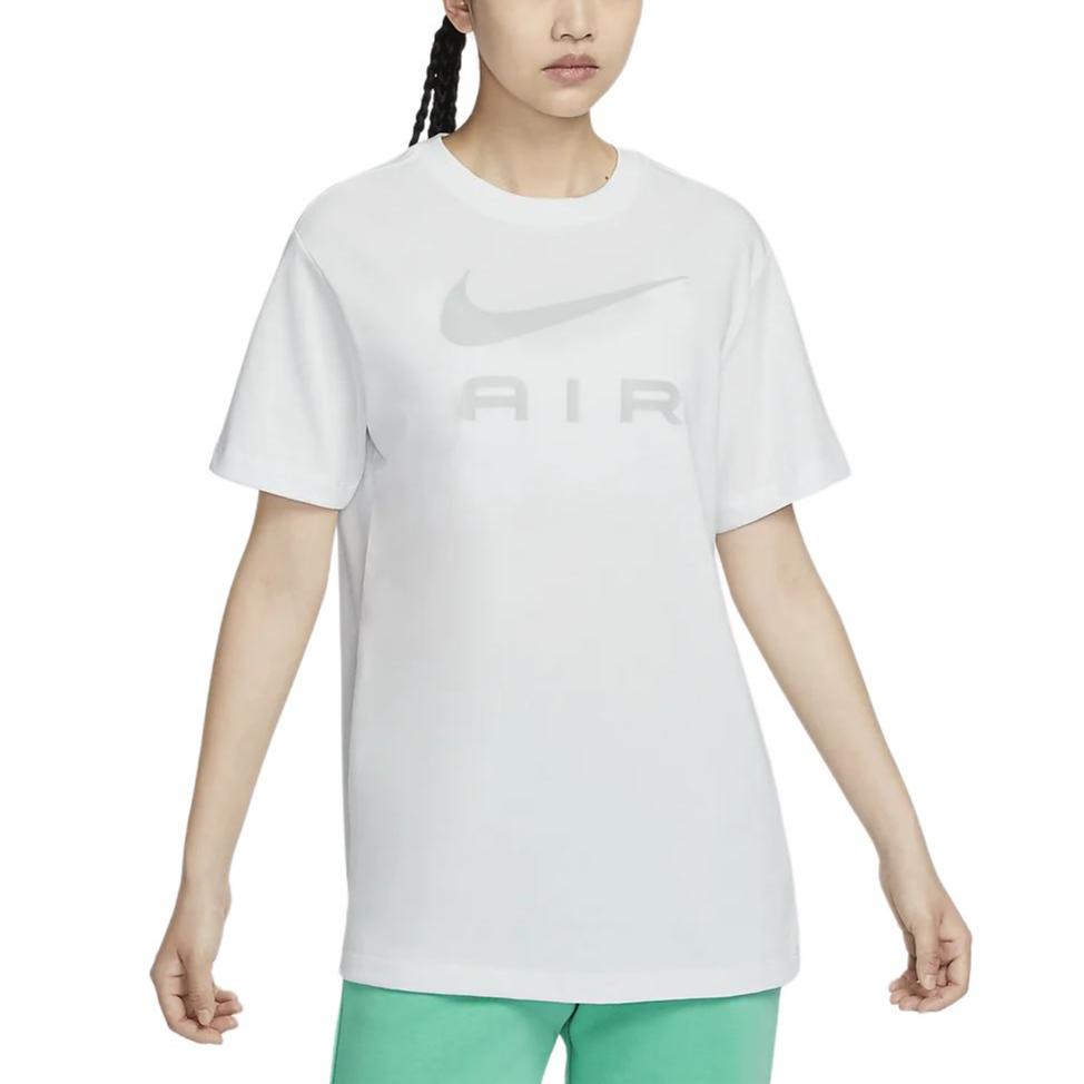 New Nike Air Women's Graphics Print T-Shirt 'Summit White' DX7919-121
