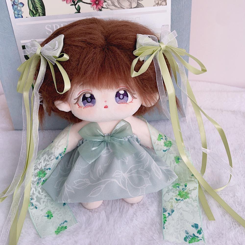 

Древний стиль, 20 см, хлопковое кукольное платье, плюшевая игрушечная одежда в китайском стиле, аксессуары для кукол красный