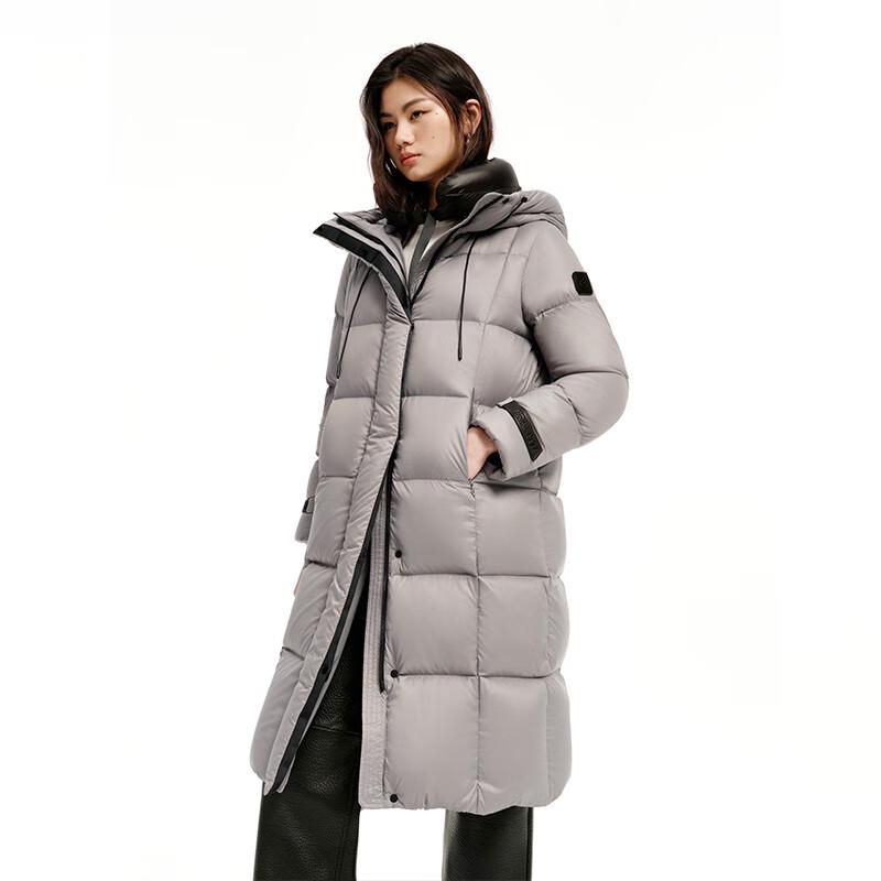 

Ailailai Star Ring Series Long Thick Goose Down Hooded Puffer Jacket S