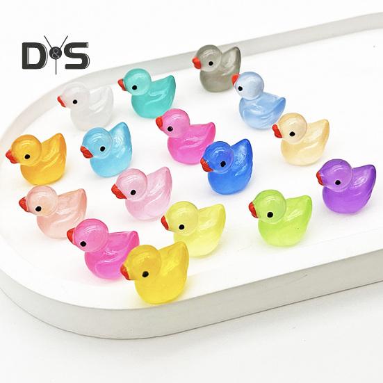 200 Pcs Mini Glitter Duck Figures - Tiny Resin Ducks For Fairy Gardens, Aquariums, Prank Hiding, Dollhouse Decor