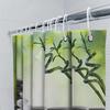Zen Spa Shower Curtain - Tranquil Stone and Bamboo Design for Relaxing Bathroom Ambiance Waterproof  Durable  Elevate Space