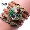Unisex Bracelet Demon Slayer Multilayer Jewelry Cartoon Braided Bracelet
