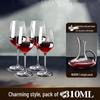 ZISIZ Handmade Wine Glass Set with Decanter