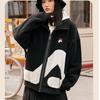 Fila FW22 Logo Print Fleece Zip-Up Jacket Unisex Jacket Black F51U248926F-BK