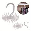 20 Claw 360 Degree Rotatable Tie Rack Scarf Organizer Silk Scarf Hanger Multifunctional Storage Rack Belt Holder Accessories