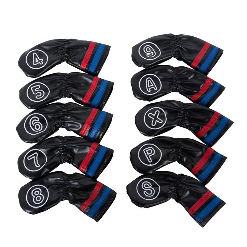 

Quickly Install Golf Head Cover Waterproofed Number Texture Universals Size For Club Protecting чорний