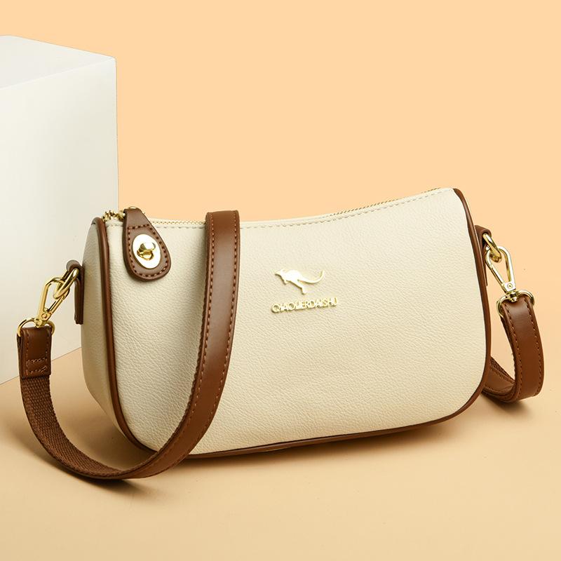 

Женская сумка через плечо, новая универсальная маленькая квадратная сумка, женская сумка через плечо из искусственной кожи, многофункциональный контрастный цвет, ощущение высокого класса, сумка для мамы