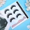 3 Pairs False Eyelashes Liquid Eyeliner Tweezers Set Waterproof Eye Makeup Tools3D-03