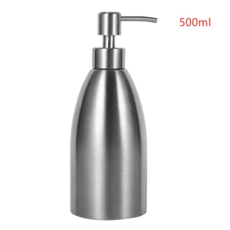 500ml Stainless Steel Soap Dispenser Kitchen Dispenser Bathroom Faucet Bathroom Shampoo Soap Soap Container | Liquid Soap Dispensers